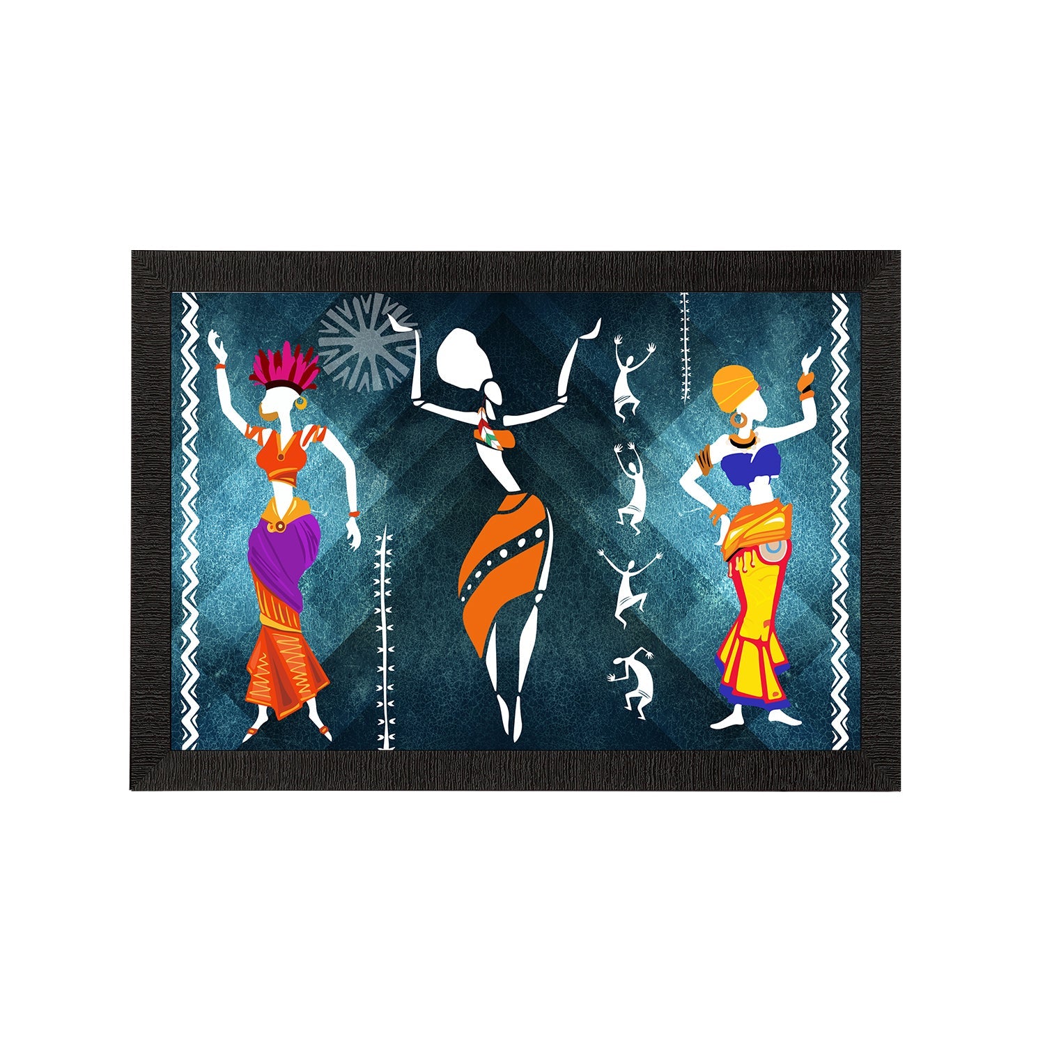 Tribal Theme Satin Matt Texture UV Art Painting Kafalo