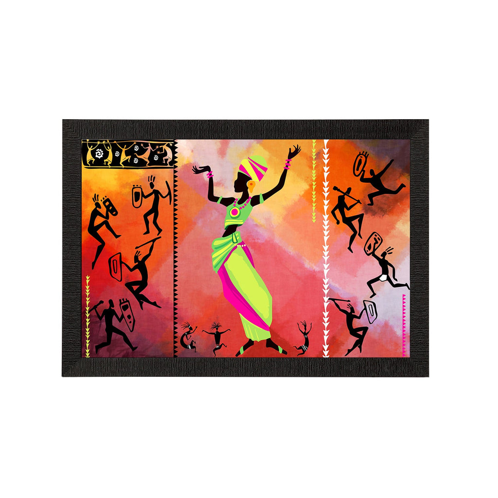 Tribal Theme Satin Matt Texture UV Art Painting Kafalo