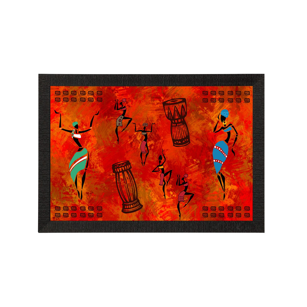 Tribal Theme Satin Matt Texture UV Art Painting Kafalo