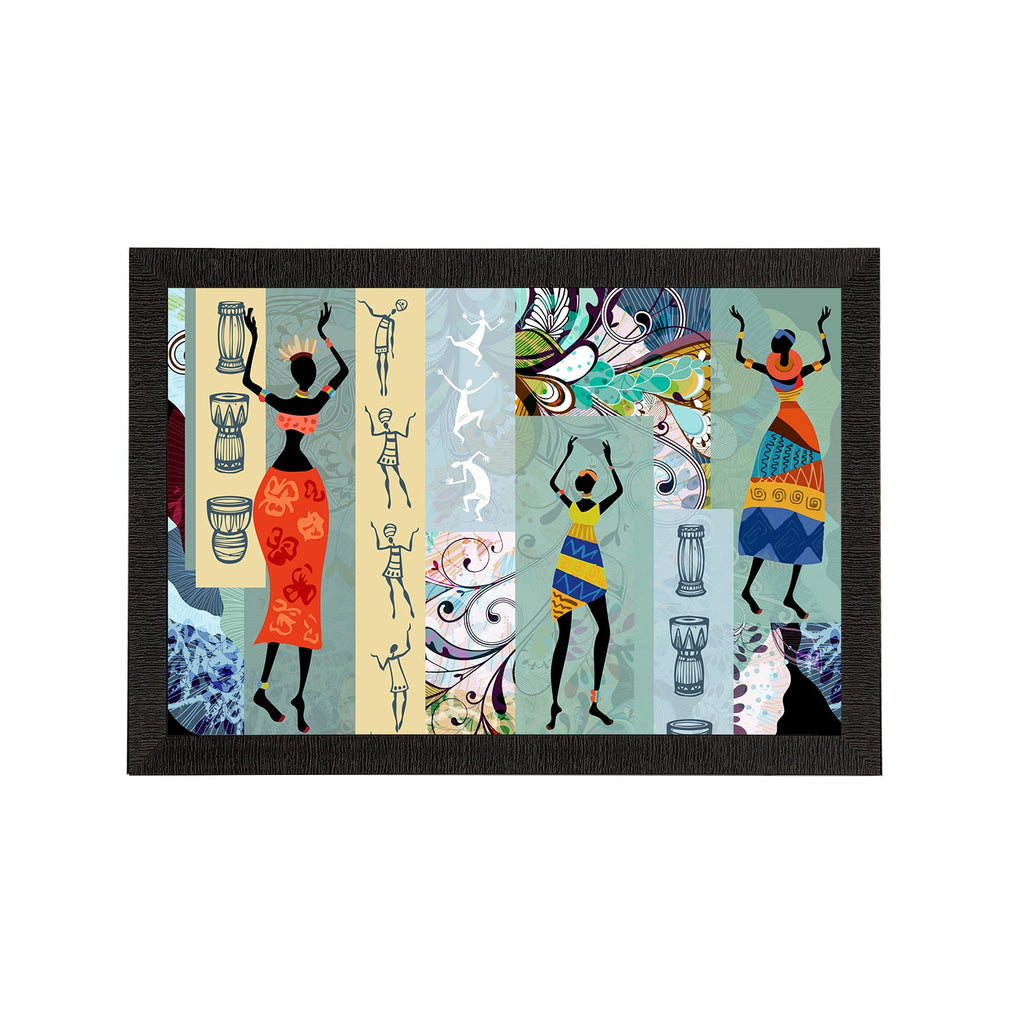 Tribal Theme Satin Matt Texture UV Art Painting Kafalo