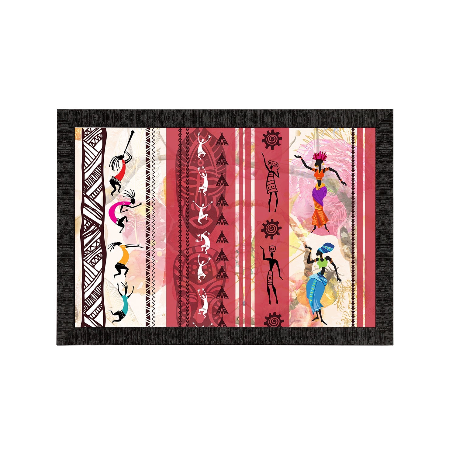 Tribal Theme Satin Matt Texture UV Art Painting Kafalo