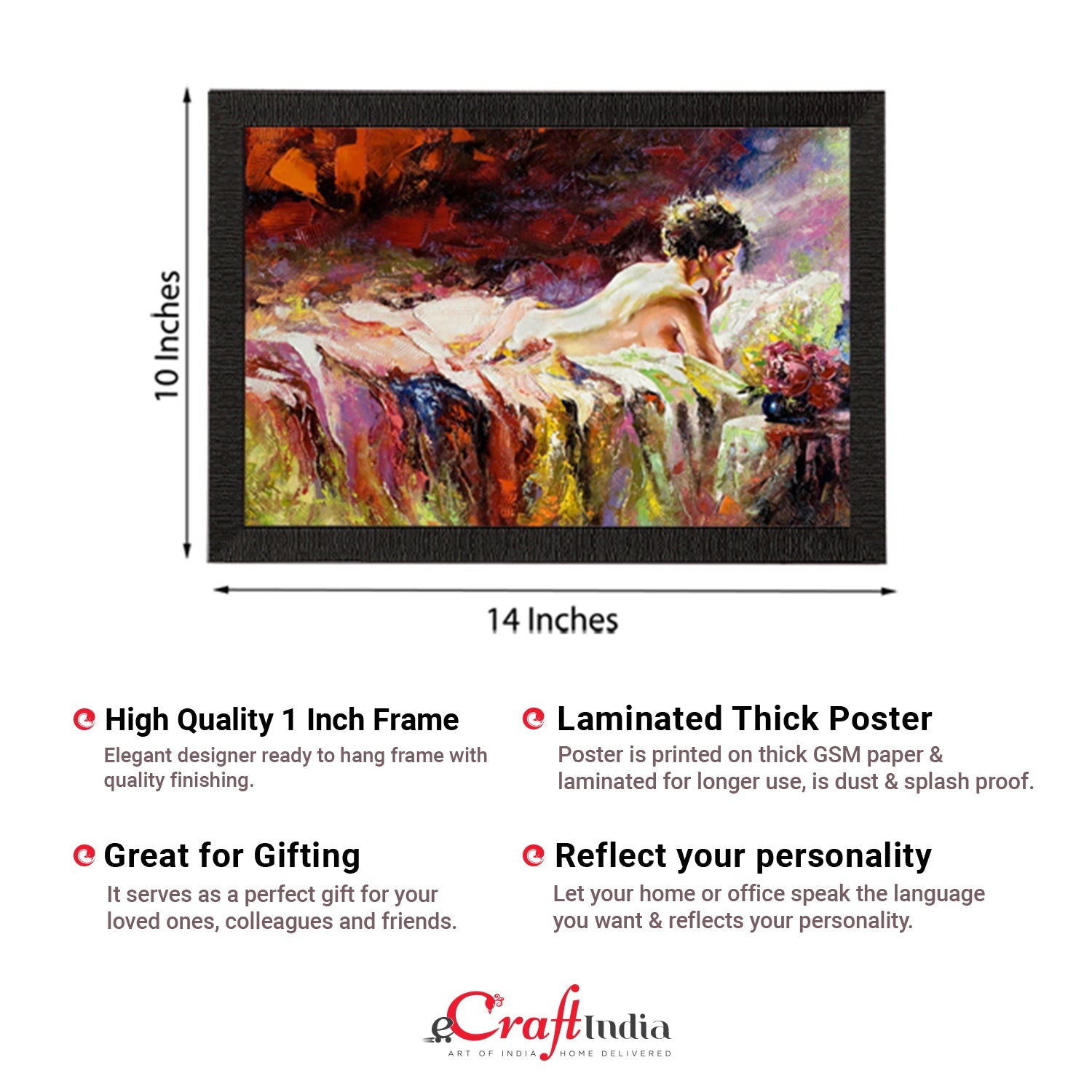 Abstract Girl Satin Matt Texture UV Art Painting Kafalo