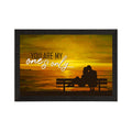 "You are my ONE & ONLY" Love Theme Quote Satin Matt Texture UV Art Painting Kafalo