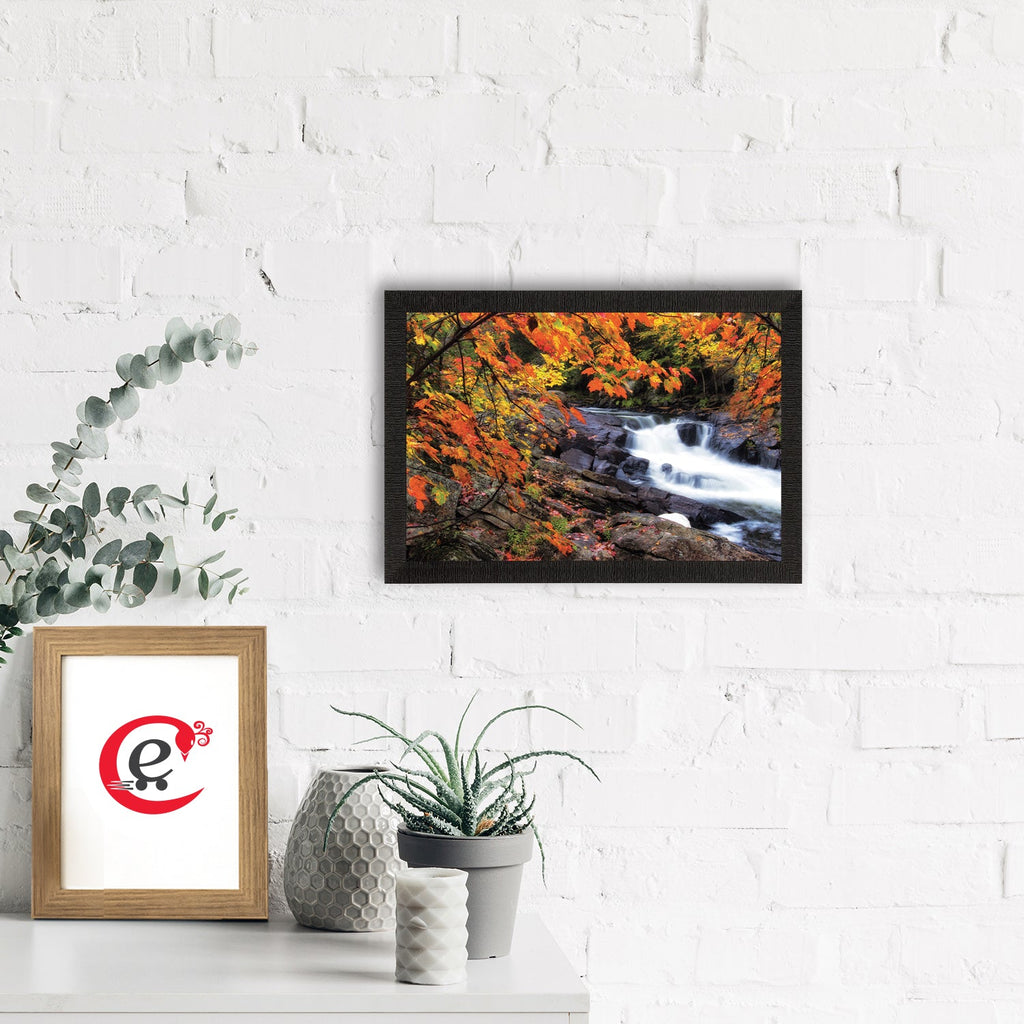 Beautiful Scenic Waterfall View Satin Matt Texture UV Art Painting Kafalo