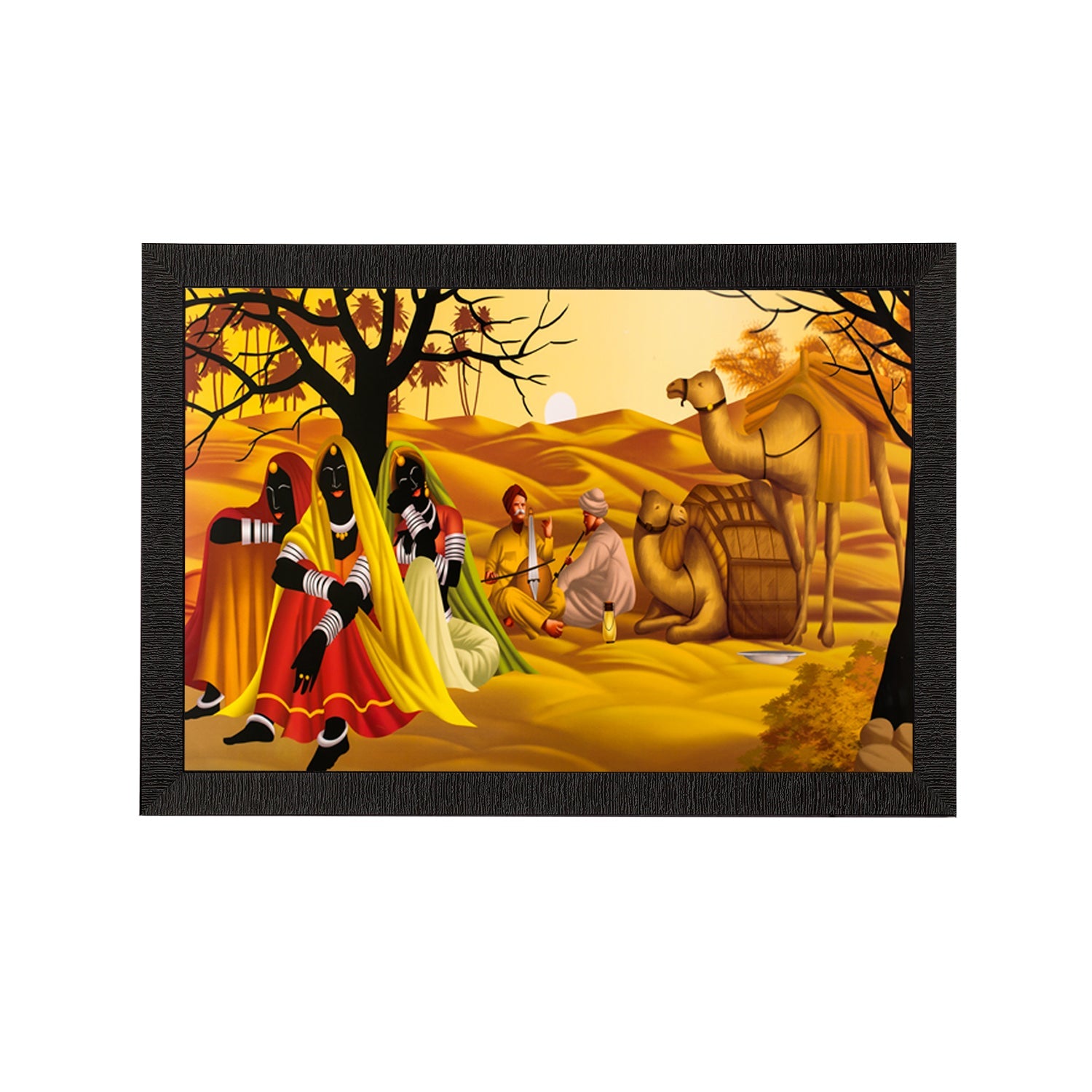 Village View Satin Matt Texture UV Art Painting Kafalo
