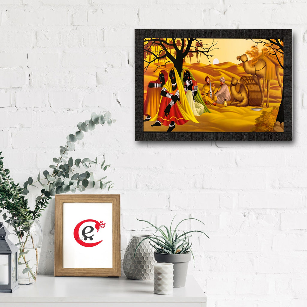 Village View Satin Matt Texture UV Art Painting Kafalo