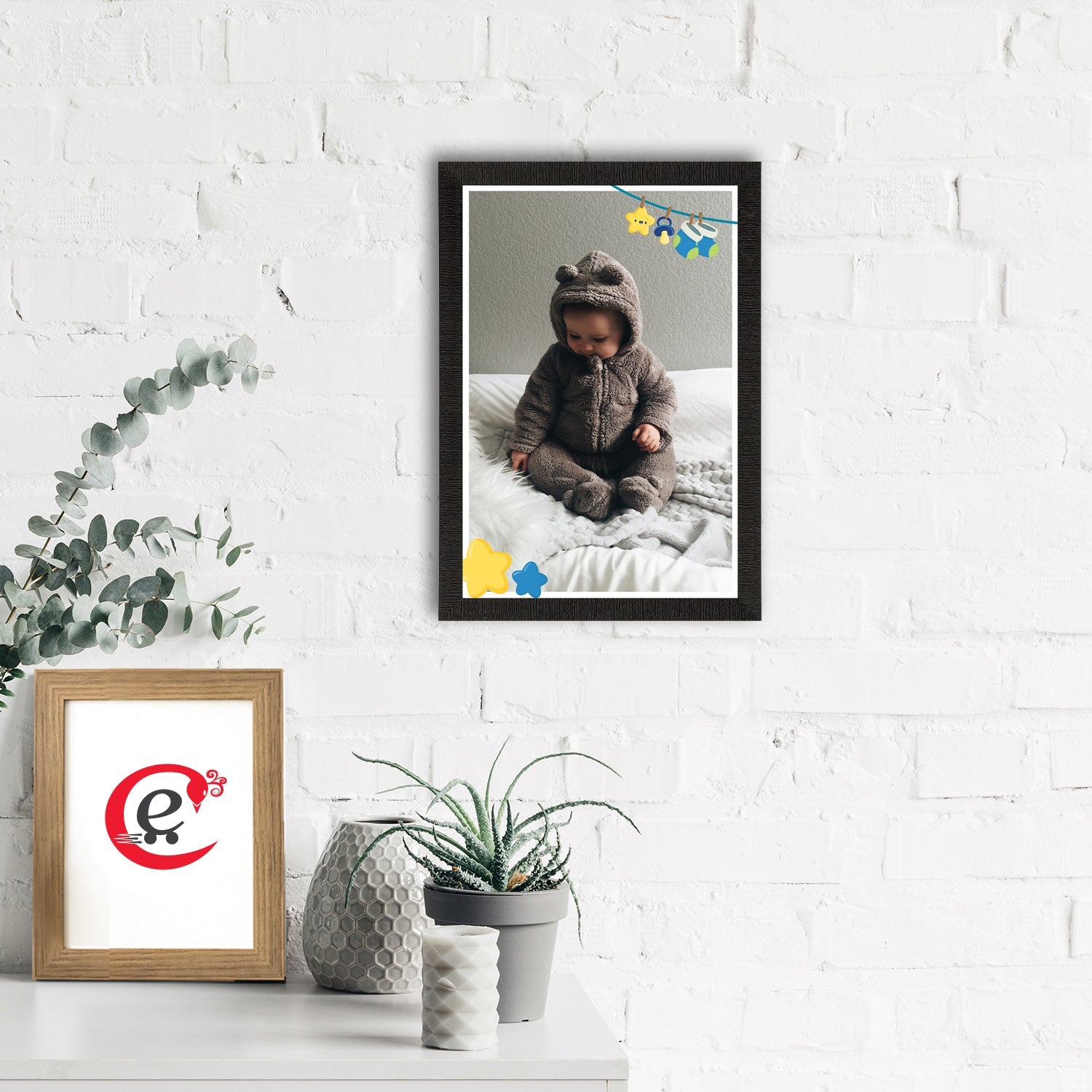 Cute Baby Painting Digital Printed Wall Art Kafalo