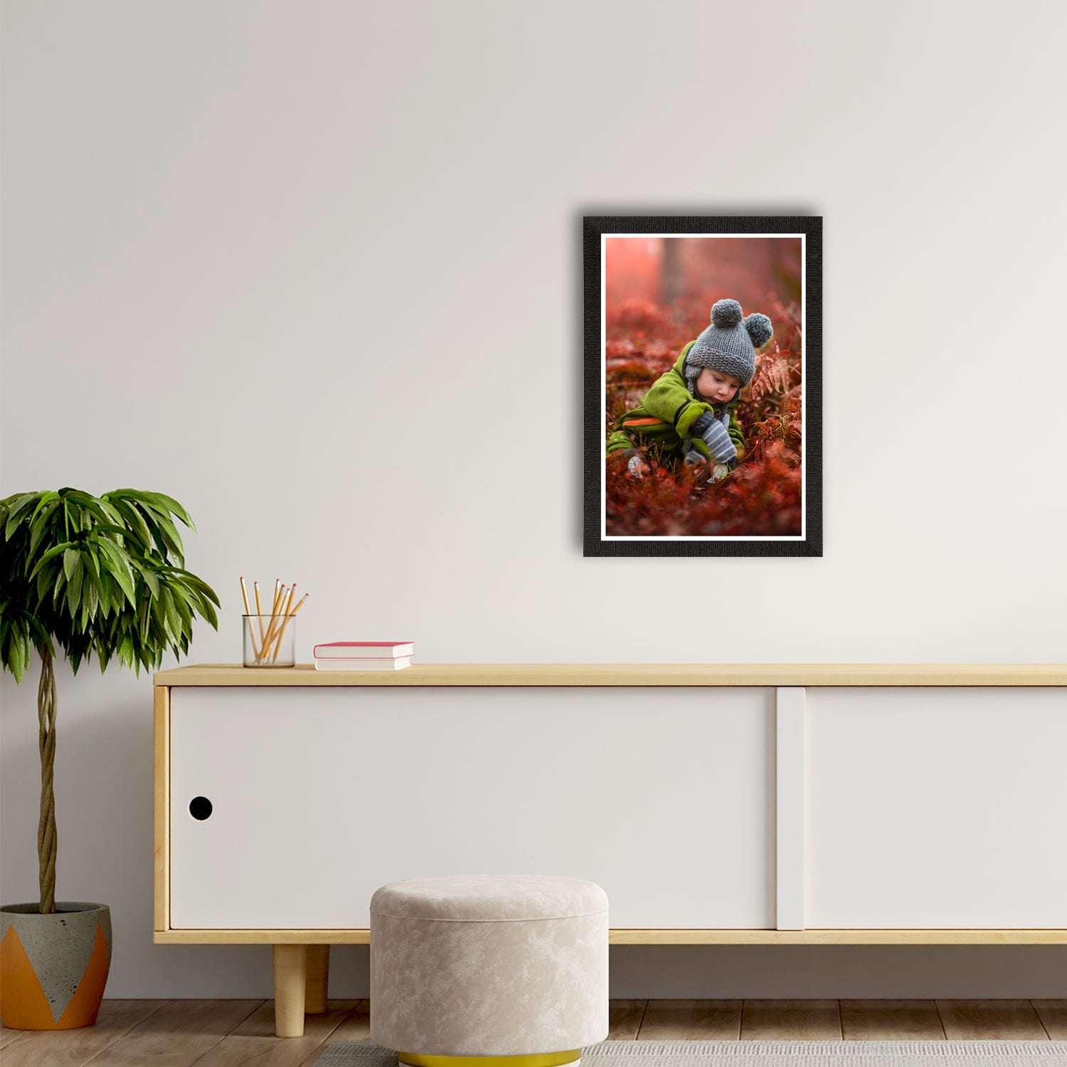 Cute Baby Painting Digital Printed Wall Art Kafalo