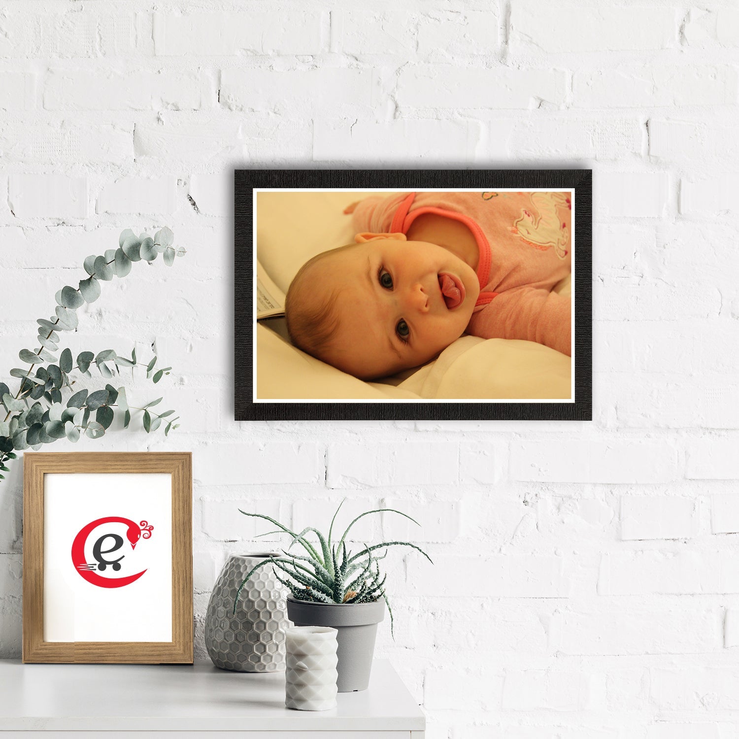 Cute Baby Painting Digital Printed Wall Art Kafalo