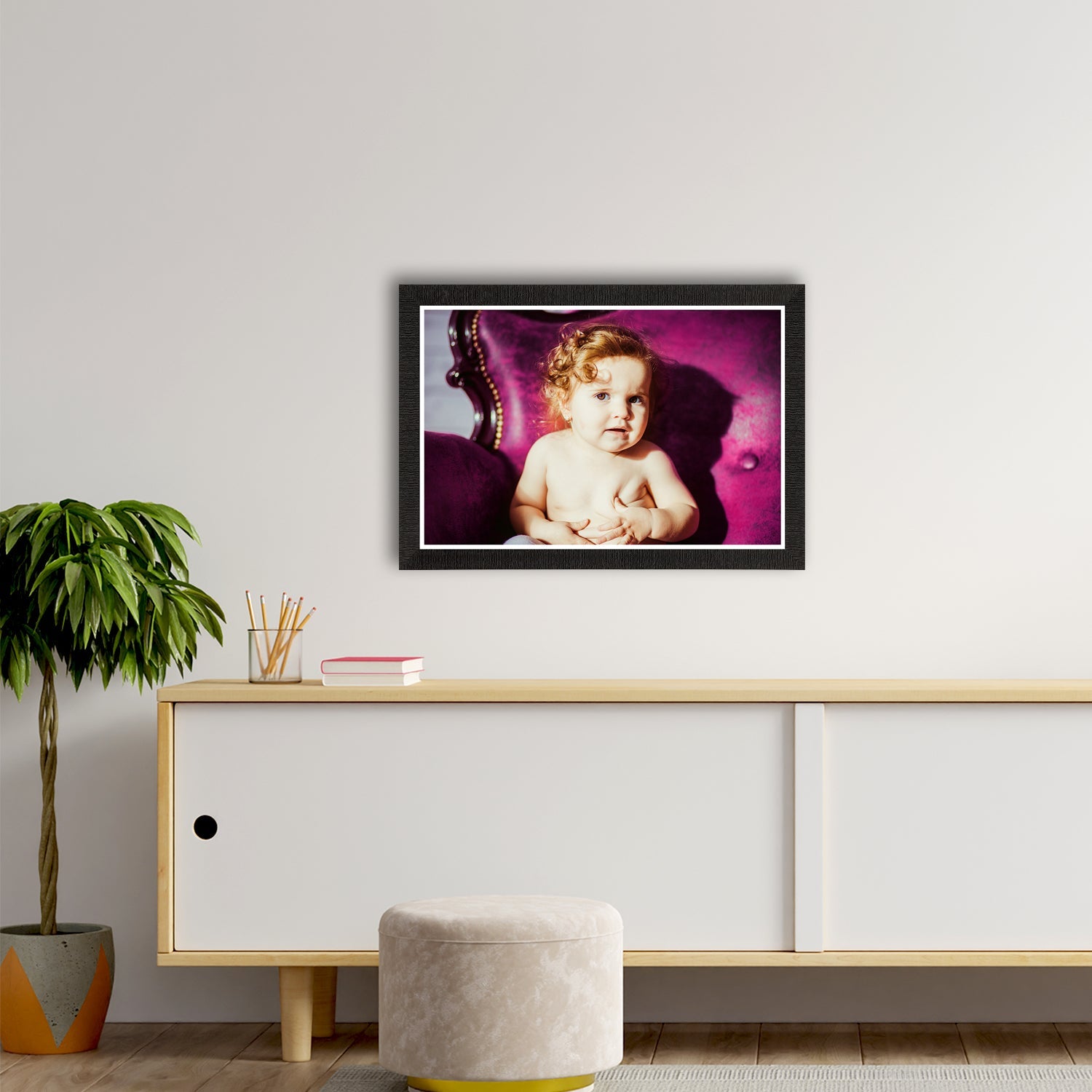 Cute Baby Painting Digital Printed Wall Art Kafalo