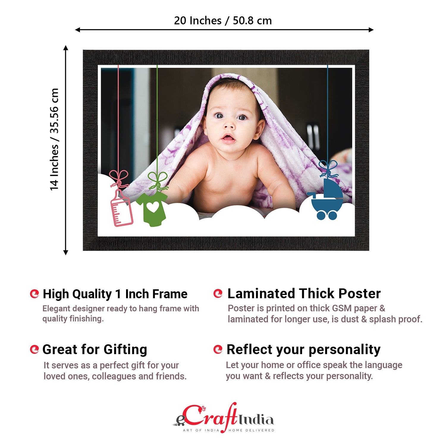 Cute Baby Painting Digital Printed Wall Art Kafalo