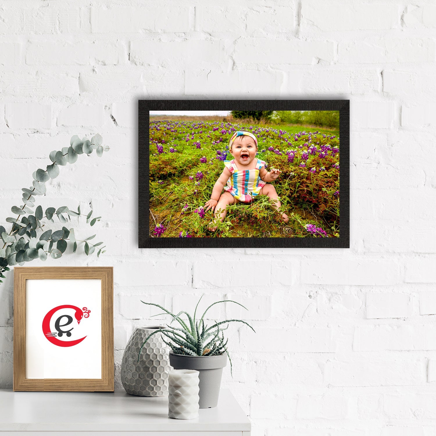 Cute Baby Painting Digital Printed Wall Art Kafalo