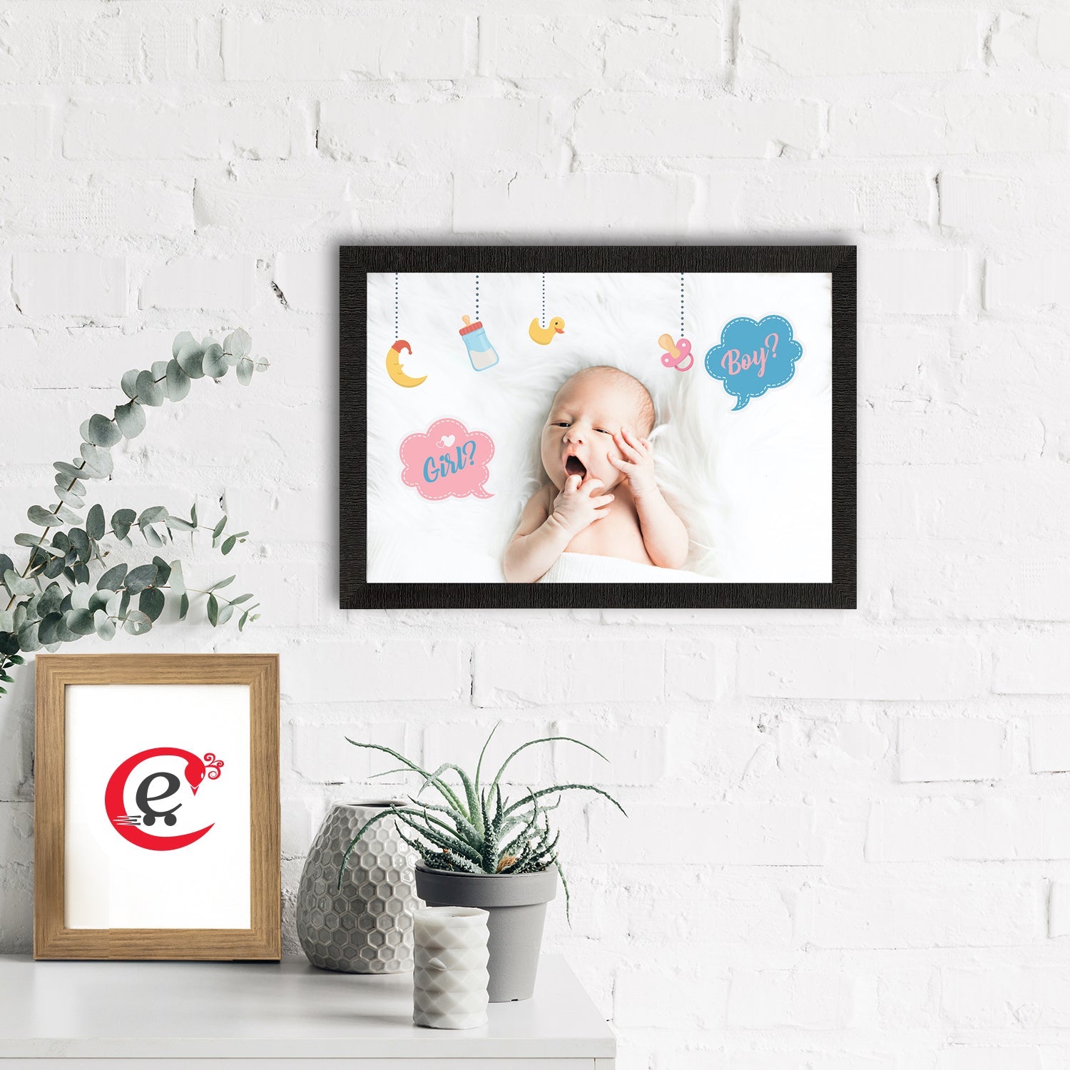 Cute Baby Painting Digital Printed Wall Art Kafalo