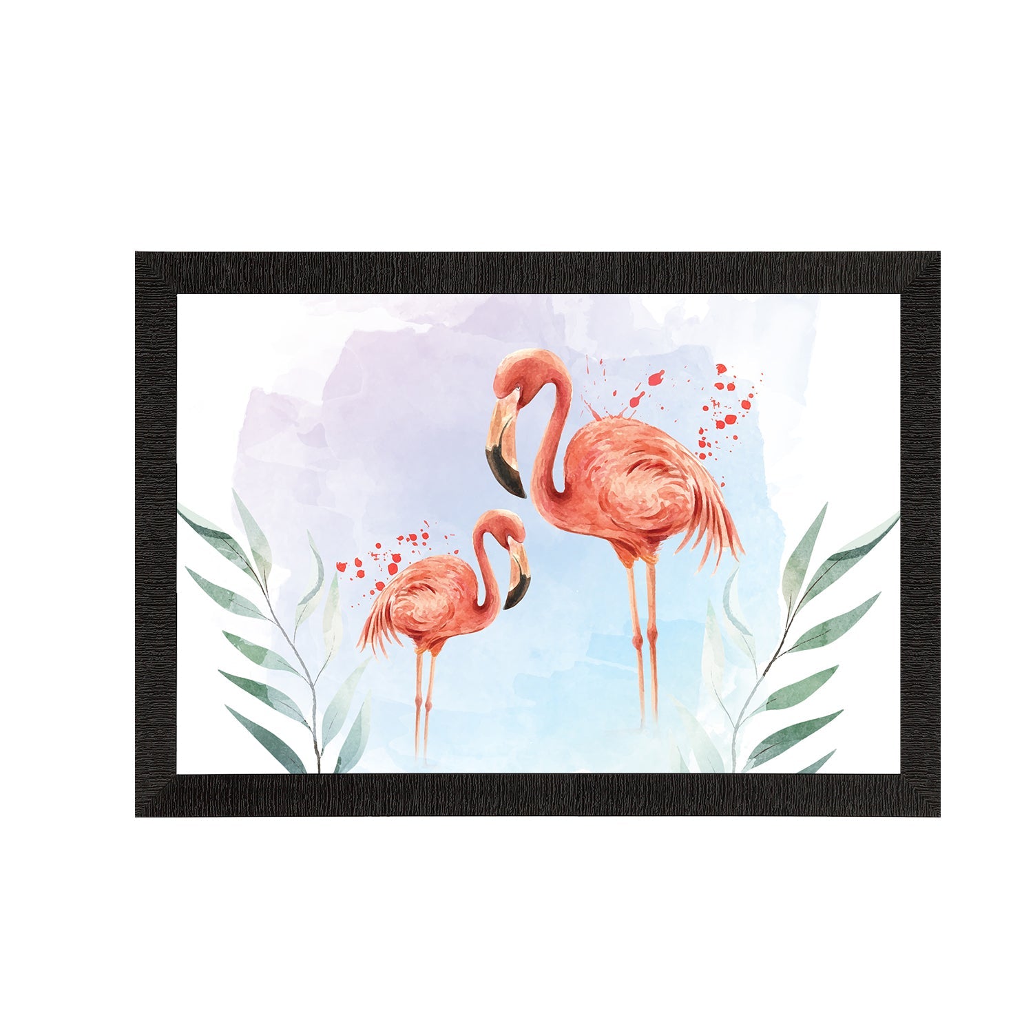 Pink Flamingo Satin Matt Texture UV Art Painting Kafalo