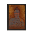 Meditating Lord Buddha Satin Matt Texture UV Art Painting Kafalo