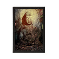 Meditating Lord Buddha Satin Matt Texture UV Art Painting Kafalo