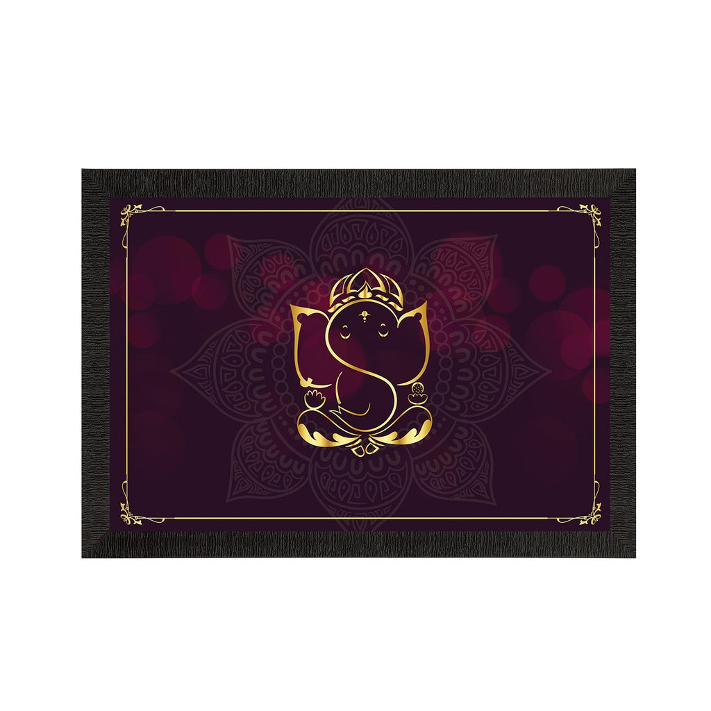 Lord Ganesha Satin Matt Texture UV Art Painting Kafalo