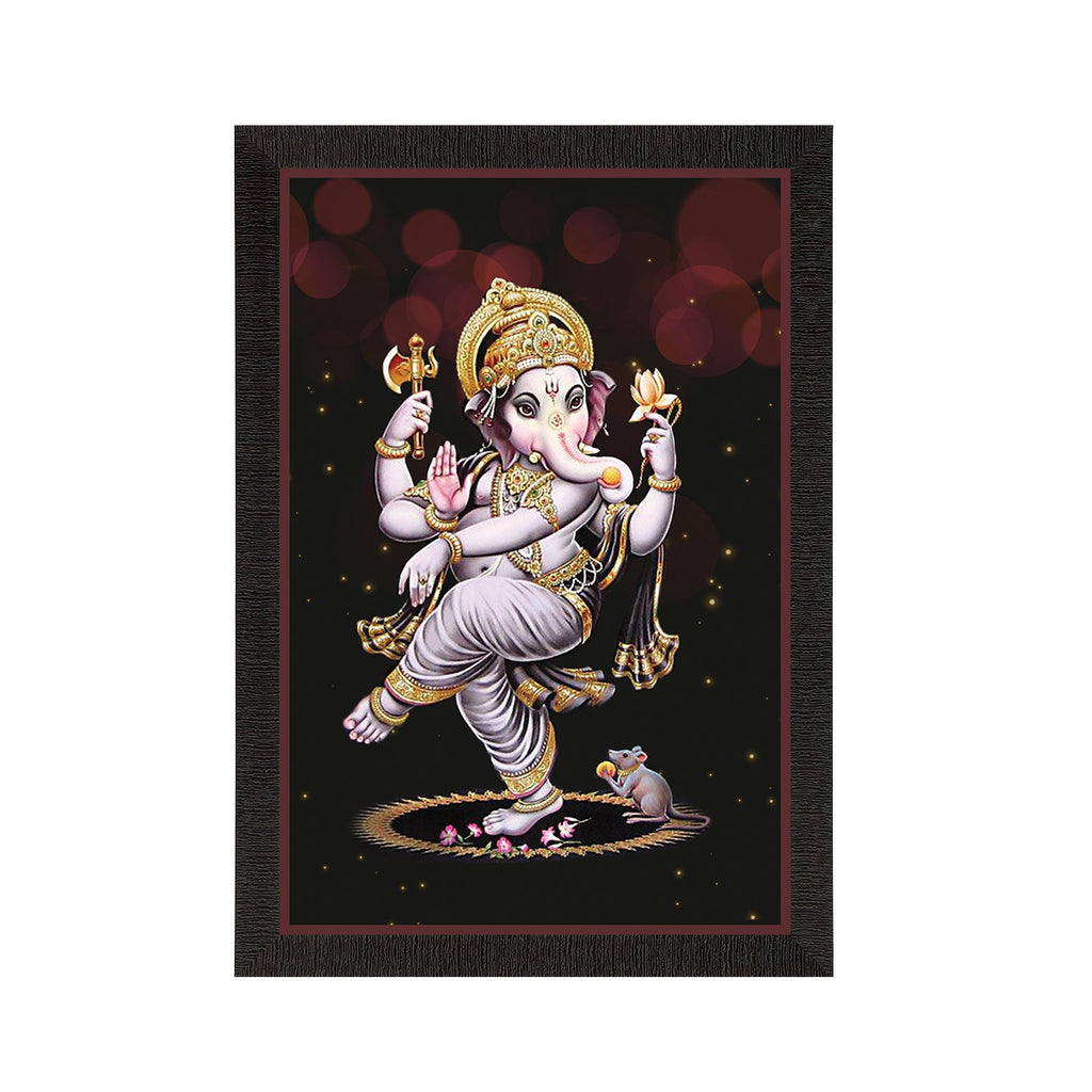 Lord Ganesha Satin Matt Texture UV Art Painting Kafalo