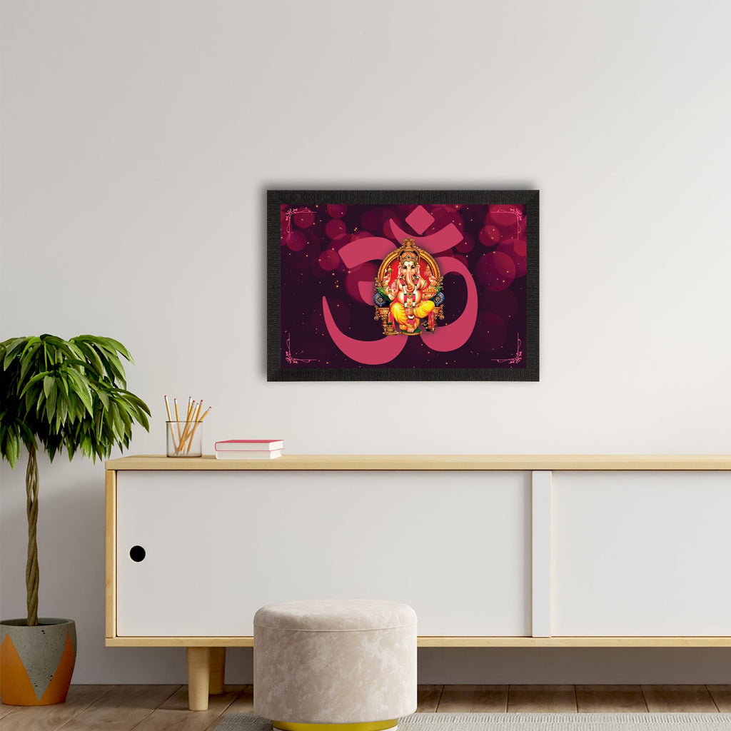 Lord Ganesha Satin Matt Texture UV Art Painting Kafalo