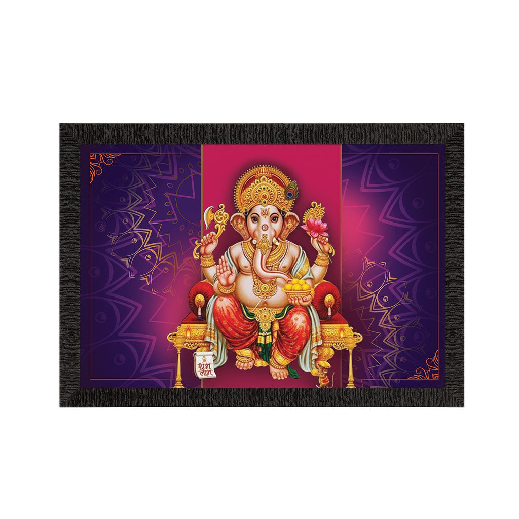 Lord Ganesha Satin Matt Texture UV Art Painting Kafalo