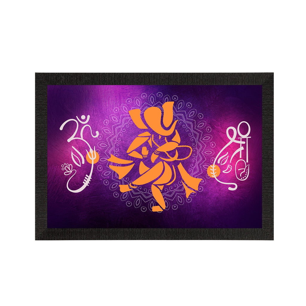 Lord Ganesha Satin Matt Texture UV Art Painting Kafalo