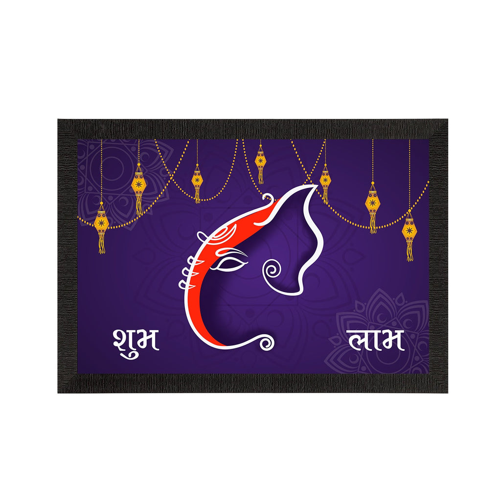 Lord Ganesha Satin Matt Texture UV Art Painting Kafalo