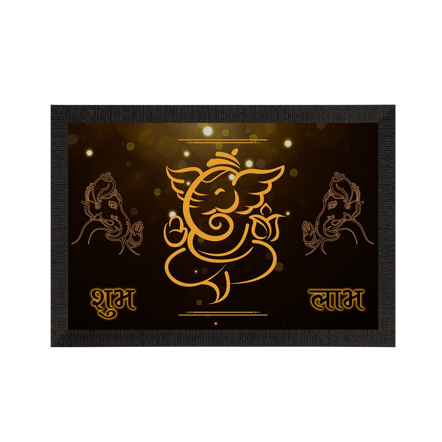 Lord Ganesha Satin Matt Texture UV Art Painting Kafalo