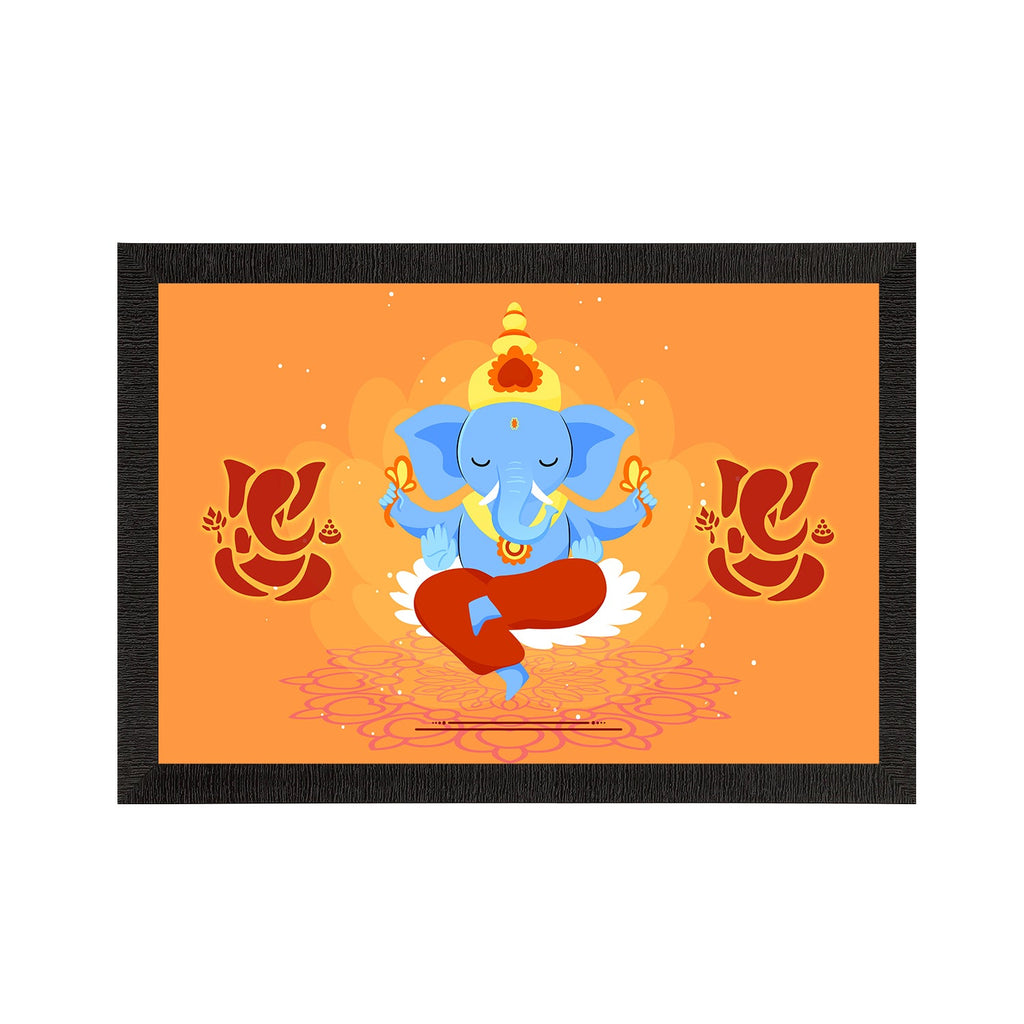 Lord Ganesha Satin Matt Texture UV Art Painting Kafalo