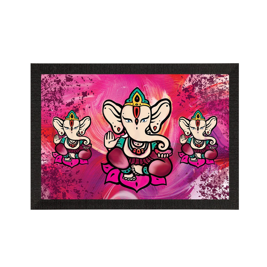 Lord Ganesha Satin Matt Texture UV Art Painting Kafalo
