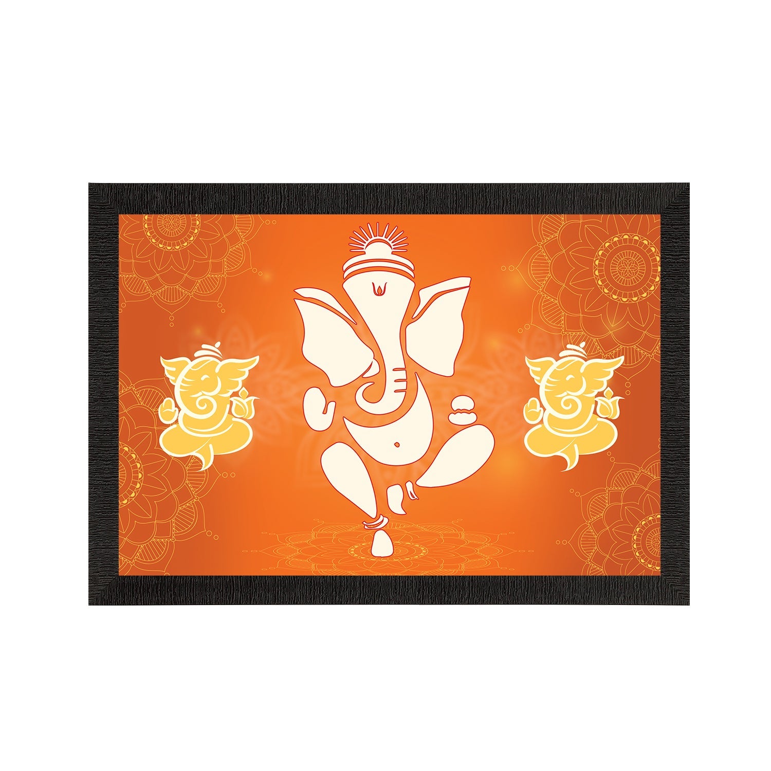 Lord Ganesha Satin Matt Texture UV Art Painting Kafalo