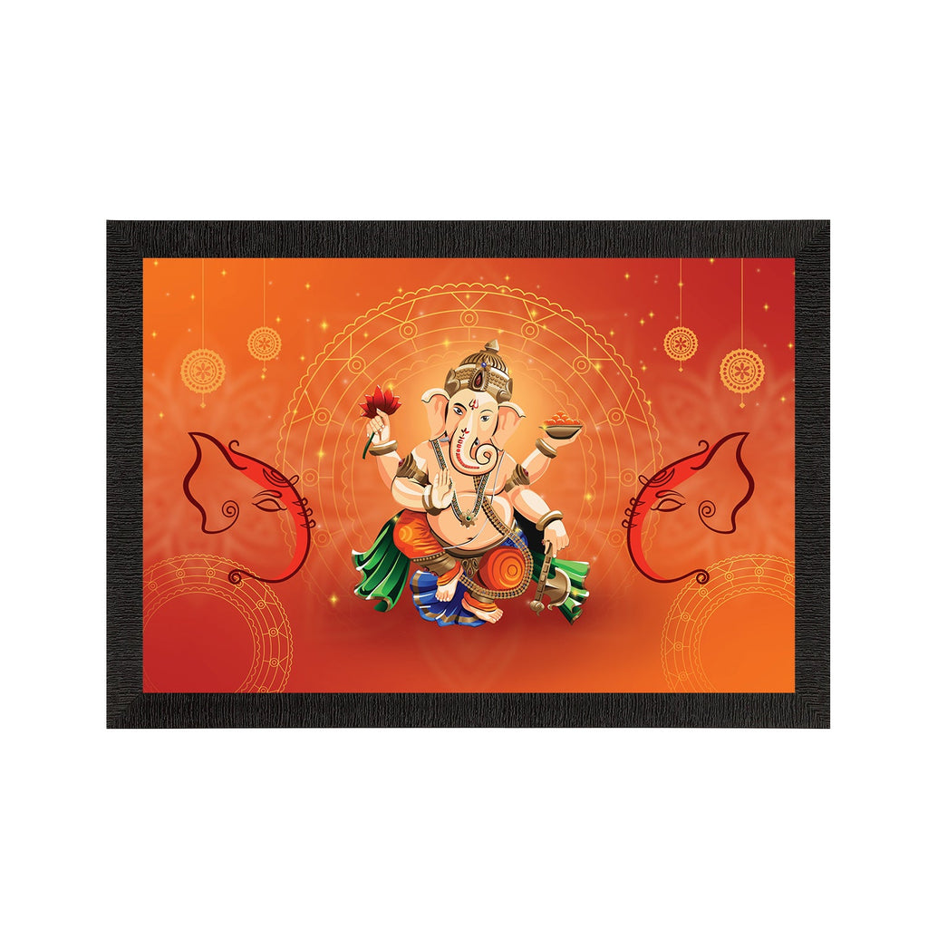 Lord Ganesha Satin Matt Texture UV Art Painting Kafalo