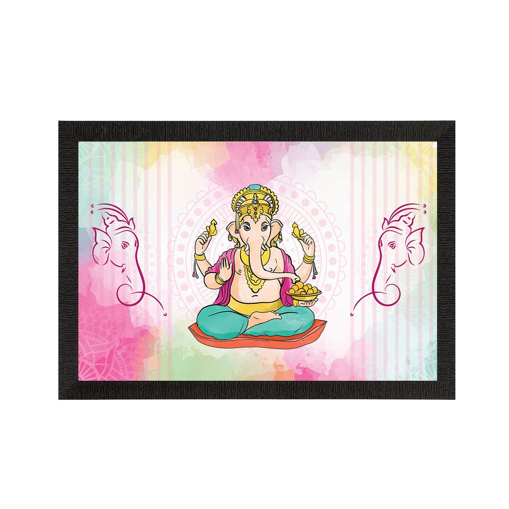 Lord Ganesha Satin Matt Texture UV Art Painting Kafalo