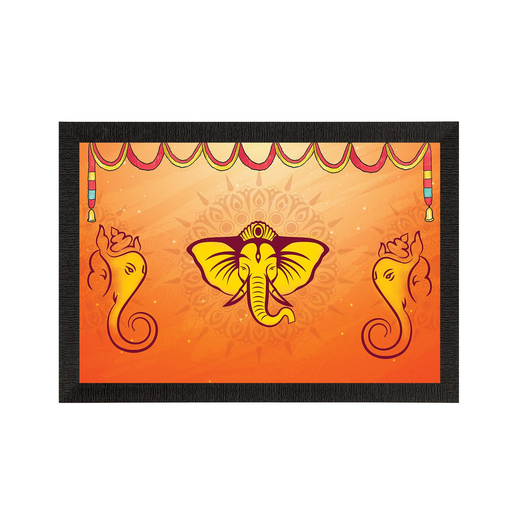 Lord Ganesha Satin Matt Texture UV Art Painting Kafalo