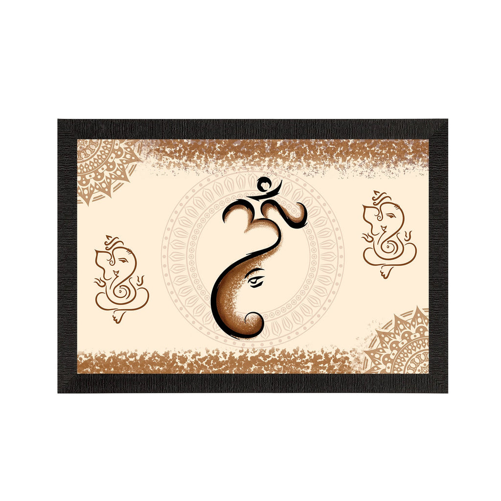 Lord Ganesha Satin Matt Texture UV Art Painting Kafalo