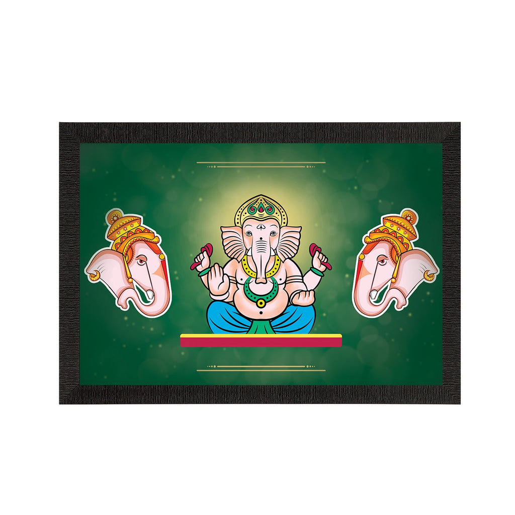 Lord Ganesha Satin Matt Texture UV Art Painting Kafalo