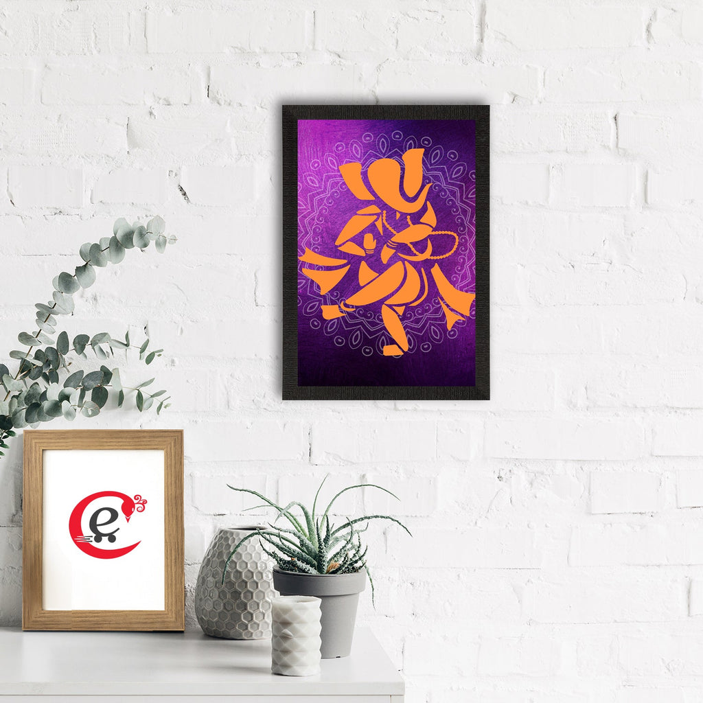 Lord Ganesha Satin Matt Texture UV Art Painting Kafalo