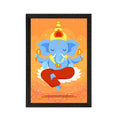 Lord Ganesha Satin Matt Texture UV Art Painting Kafalo