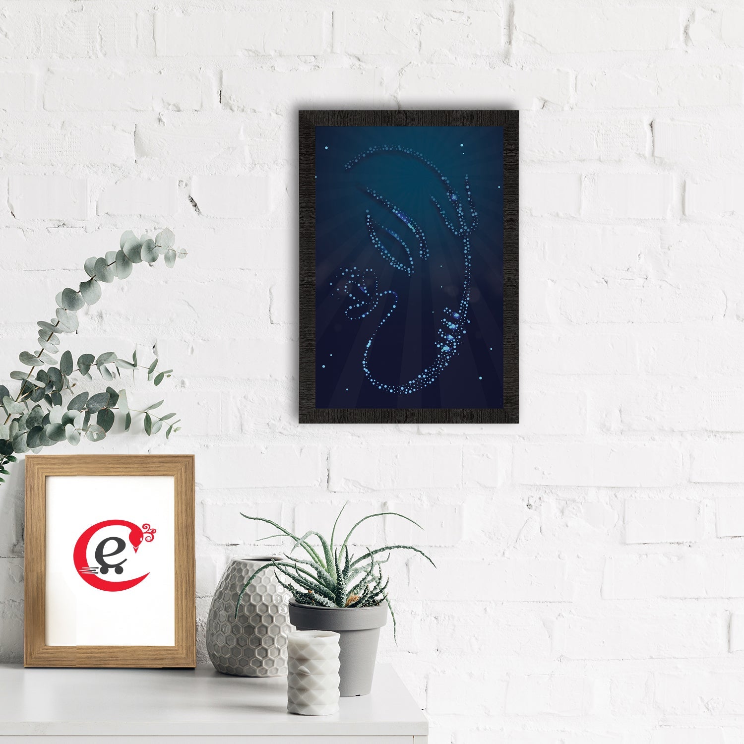 Lord Ganesha Satin Matt Texture UV Art Painting Kafalo