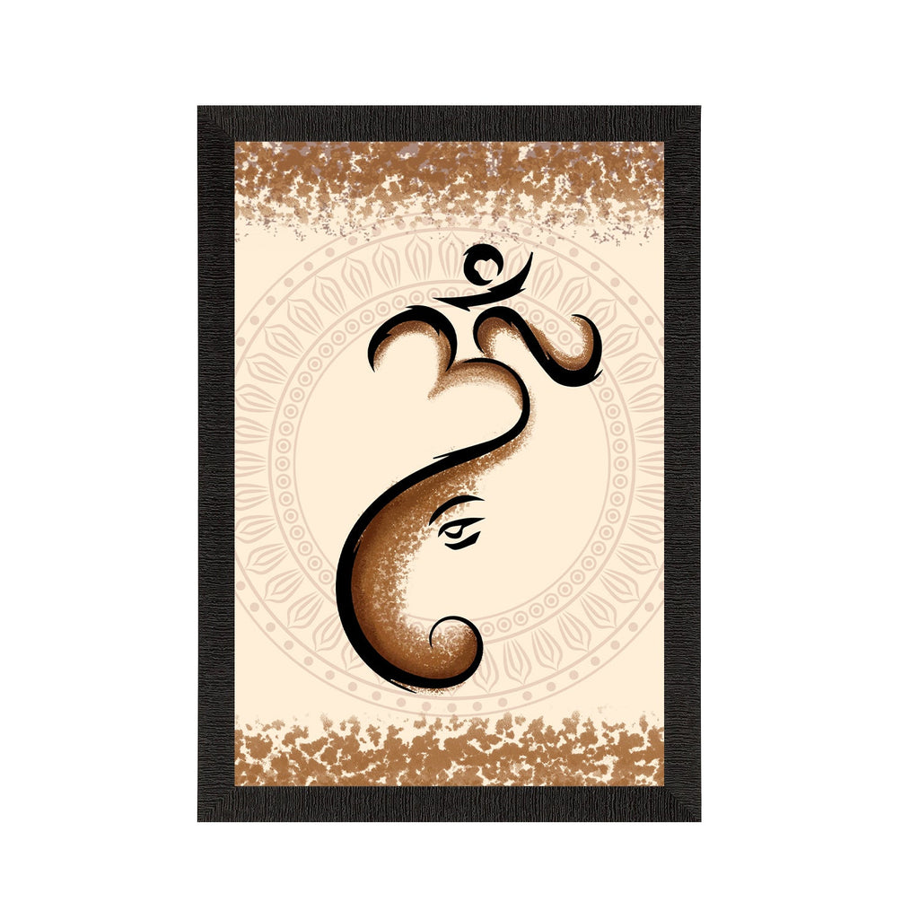 Lord Ganesha Satin Matt Texture UV Art Painting Kafalo