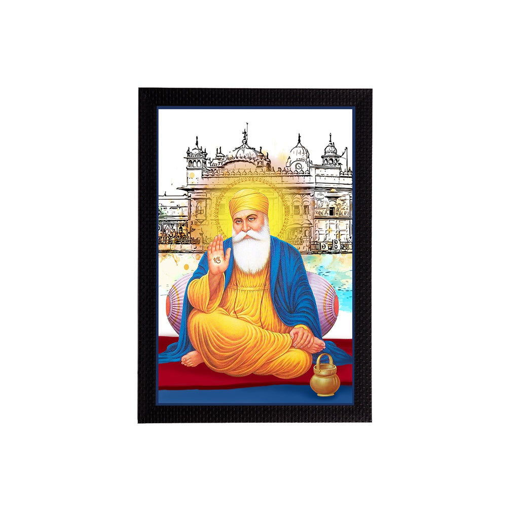 Guru Nanak Sahib Satin Matt Texture UV Art Painting Kafalo