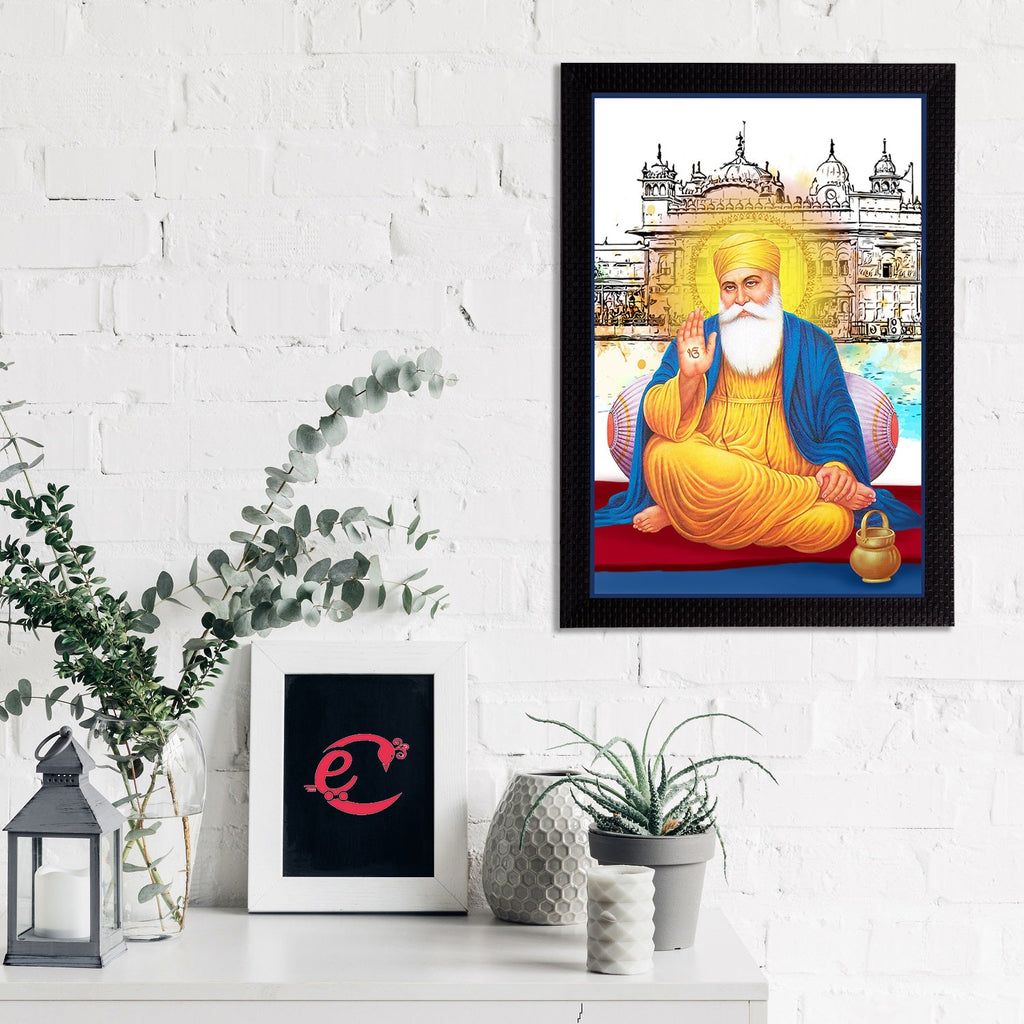 Guru Nanak Sahib Satin Matt Texture UV Art Painting Kafalo