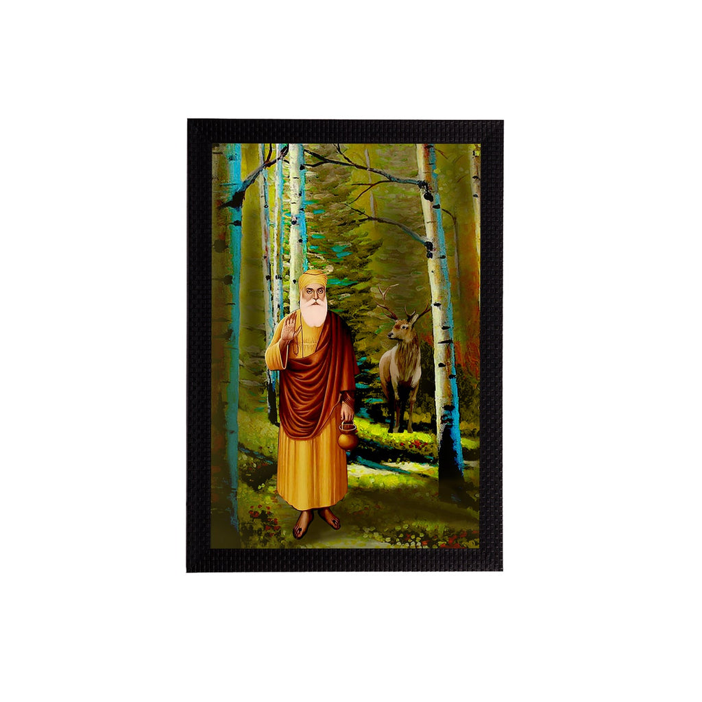 Shri Guru Nanak Dev Ji Painting Digital Printed Religious Wall Art Kafalo