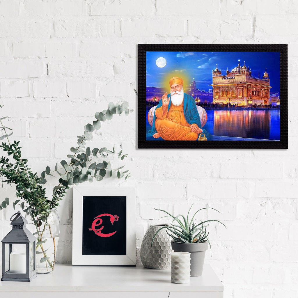 Guru Nanak Sahib Satin Matt Texture UV Art Painting Kafalo