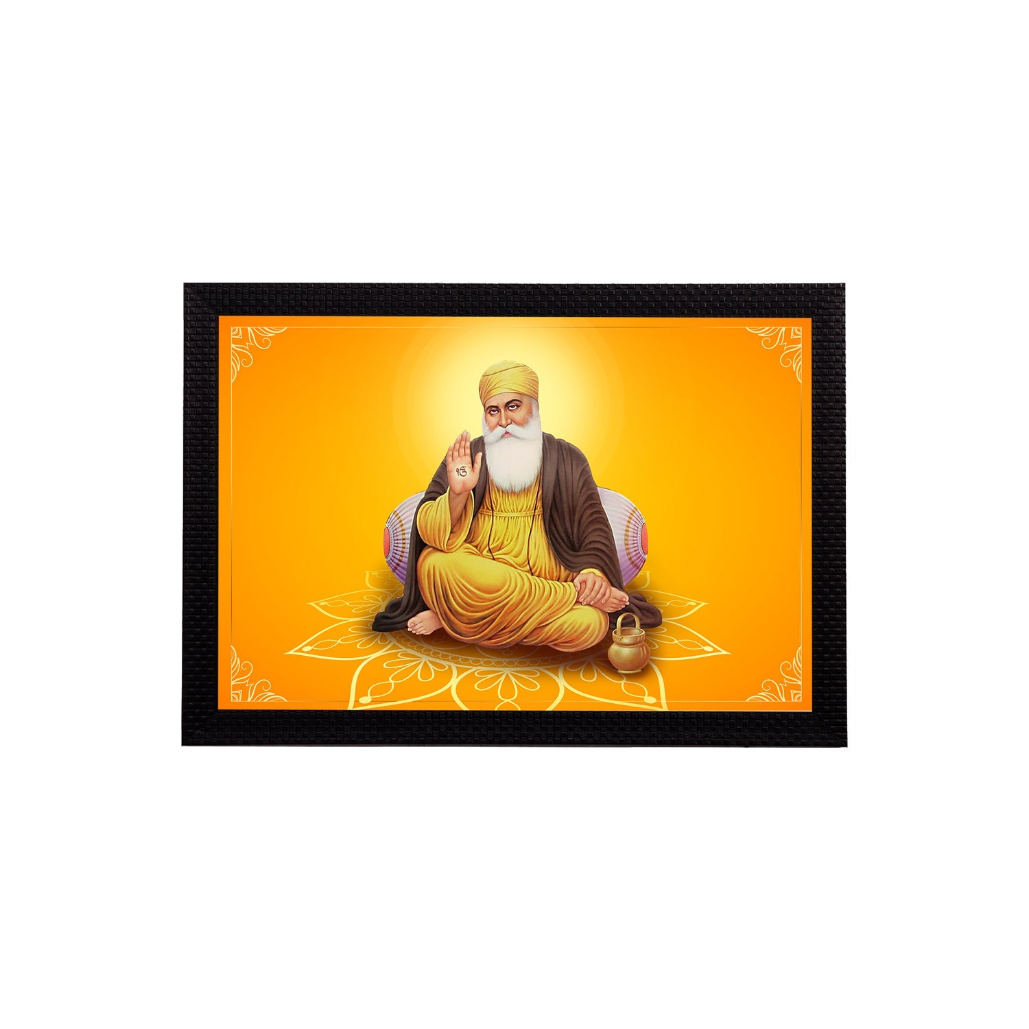 Shri Guru Nanak Dev Ji Painting Digital Printed Religious Wall Art Kafalo