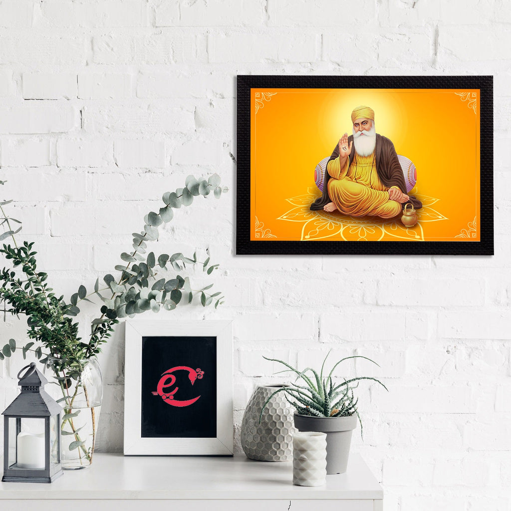 Shri Guru Nanak Dev Ji Painting Digital Printed Religious Wall Art Kafalo