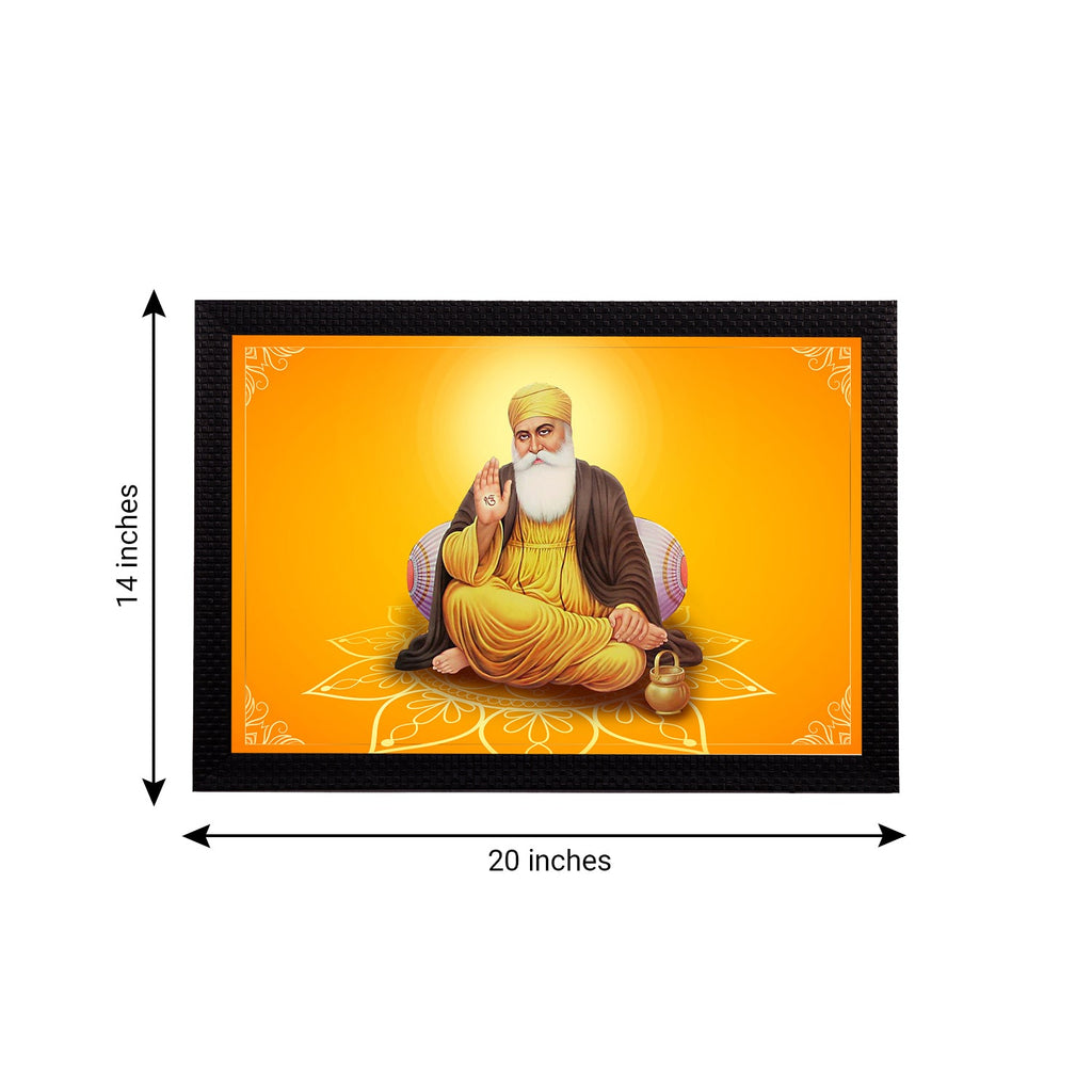 Shri Guru Nanak Dev Ji Painting Digital Printed Religious Wall Art Kafalo