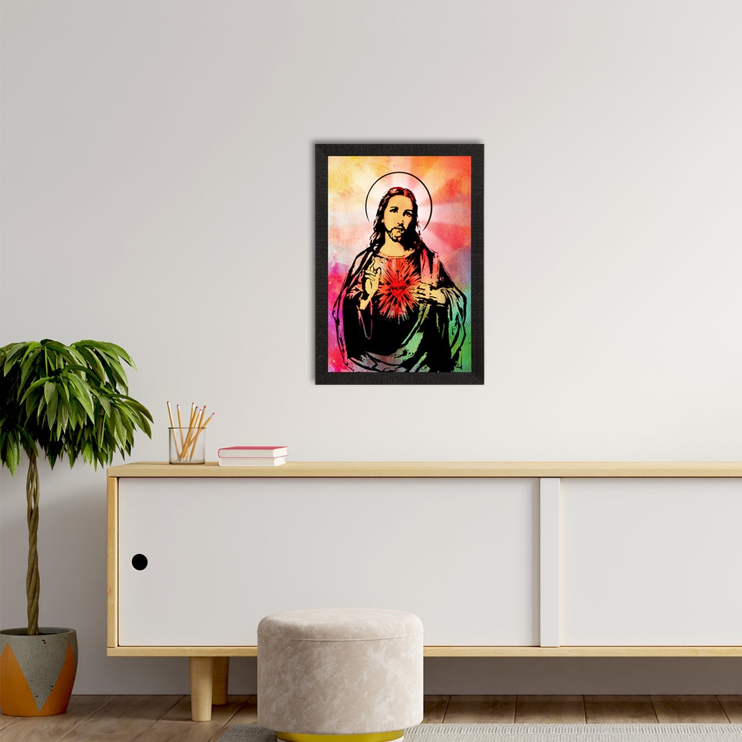 Jesus Christ Painting Digital Printed Religious Wall Art Kafalo
