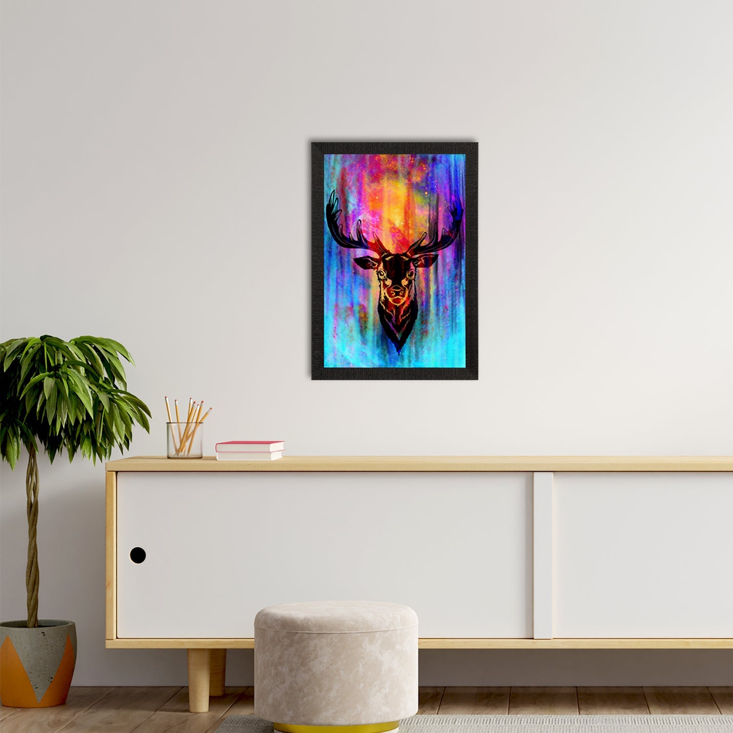 Reindeer Satin Matt Texture UV Art Painting Kafalo