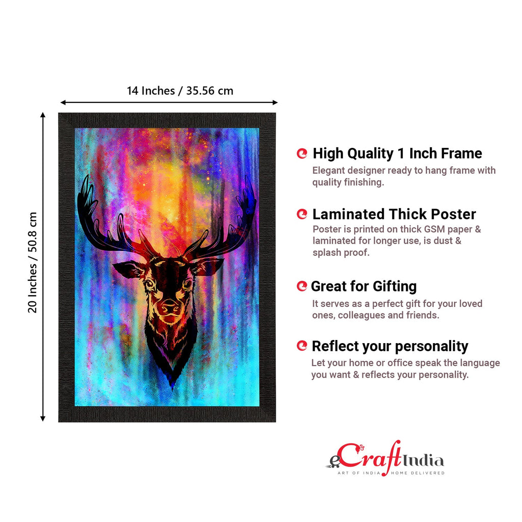 Reindeer Satin Matt Texture UV Art Painting Kafalo