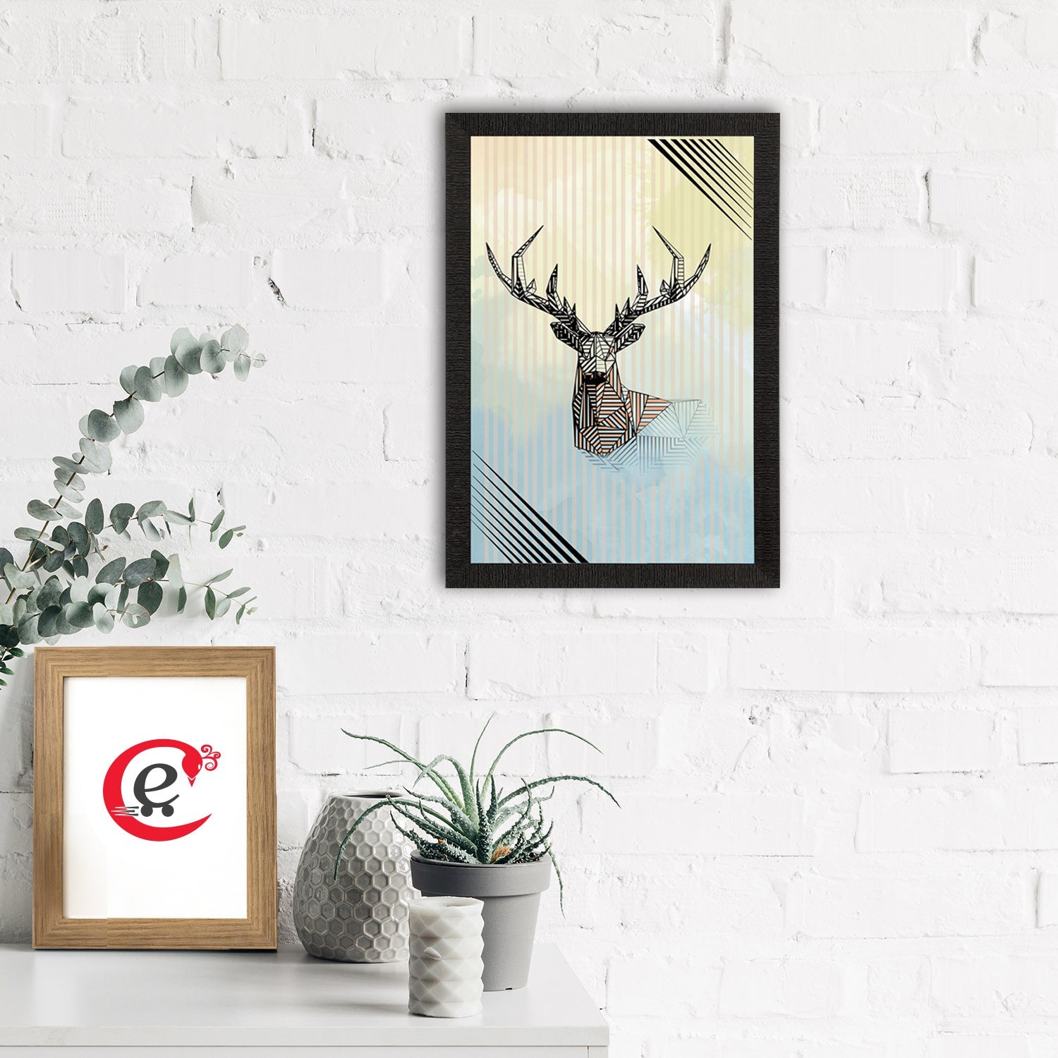 Reindeer Satin Matt Texture UV Art Painting Kafalo